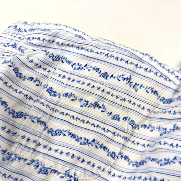 Vtg Janie and Jack Pants Girls Sz 12-18m Blue Antique Skates 2003 Corduroy Toile - Picture 5 of 8